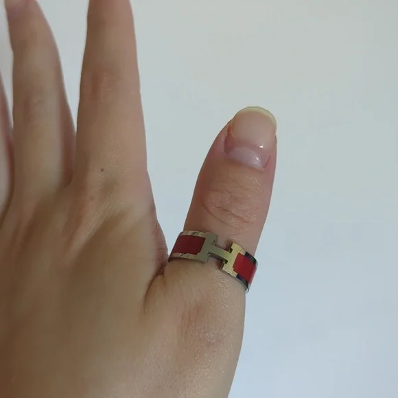 Red Hermes Ring - Picture 2 of 2
